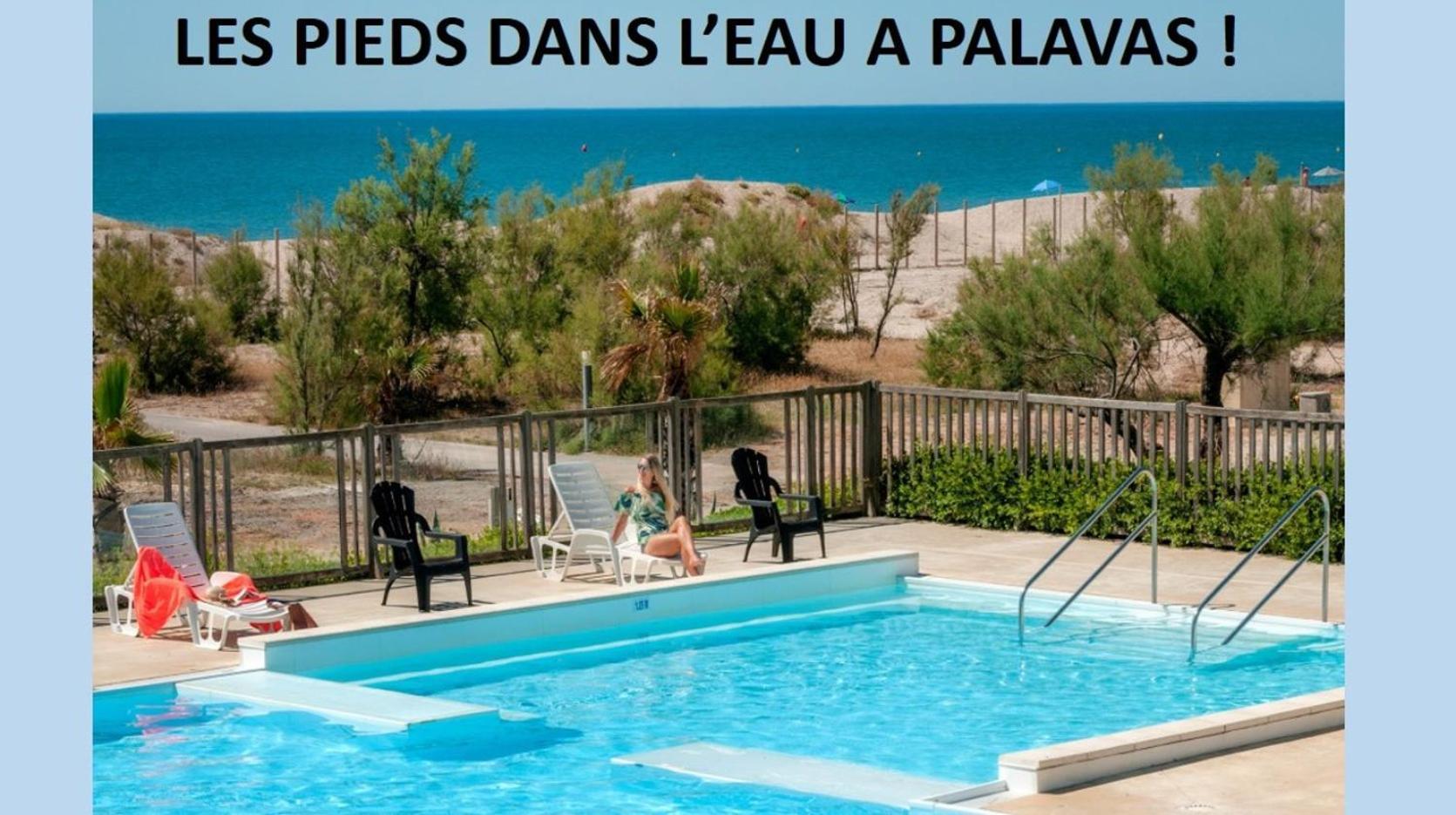 Les Pieds Dans L'Eau A Palavas ! Mer A 50 M ! Mhome 6 Pers Climatise T Confort Camping 4 Etoiles Ngoại thất bức ảnh